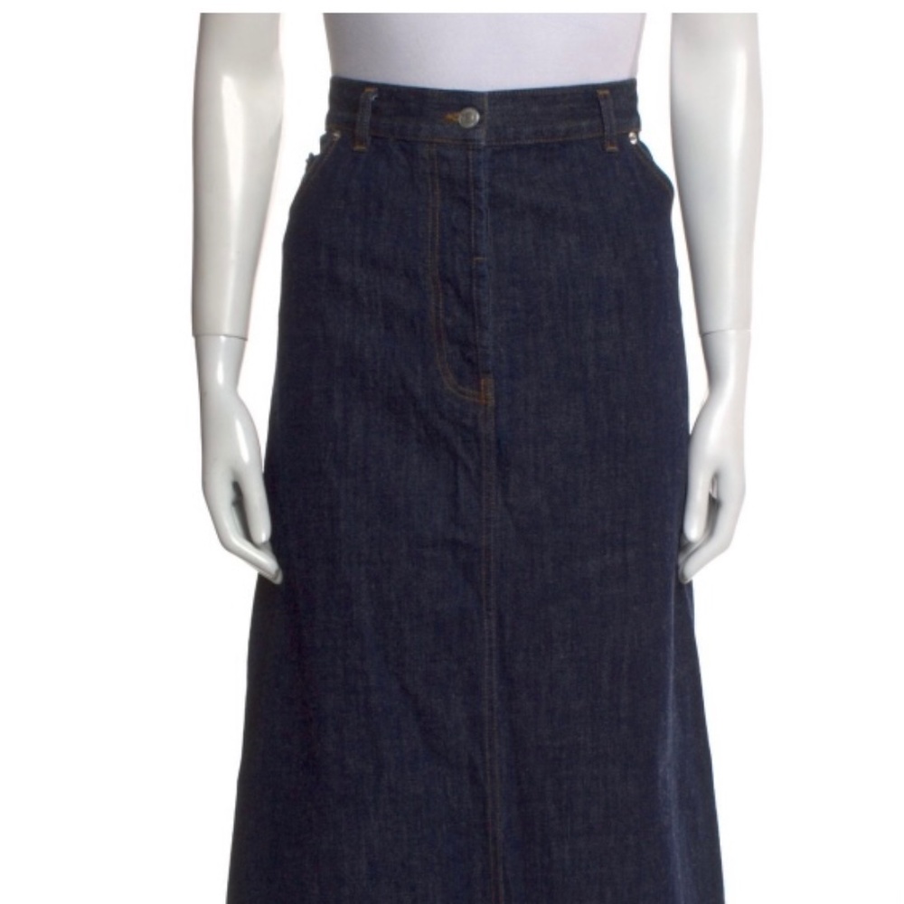 Dries Van Noten Denim Midi Skirt size 42